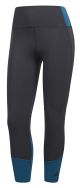Adidas Colorblocked High-Waist Cropped Leggings Grey XLarge front from affordabledesignerbrands.com