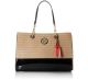 Anne Klein On The Horizon Large Putty Black Tote