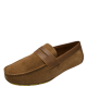 Alfani Mens Tuck Suede Drivers  Loafers Suede Tan 8.5M Affordable Designer Brands