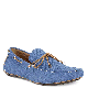 Alfani Blake Braided Lace Drivers Denim Grey