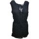 American Rag Juniors Sleeveless Lace Romper Jumpsuit Classic Black Large