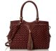 Big Buddha Parson Burgundy Tote Handbag front Affordable Designer Brands