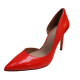 BCBGeneration Womens High Heel Dress Shoes Lenny Patent Slip On Pumps 7M Red Tomato from Affordable Designer Brands