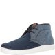 Ben Sherman Mens Vance lace Up high top Sneakers Navy Denim Affordable Designer Brands