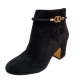 Bella Vita Womens  Shoes Diaz Leather Cushioned Ankle Booties 7M Black Affordable Designer Brands