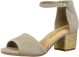 Bella Vita Women's Fable Quarterstrap Sandal Beige Kidsuede Leather 7M from Affordable Designer Brands