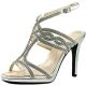Caparros Heather Embellished Strappy Evening Sandals Silver Metallic 5B from Affordable Designer Brands
