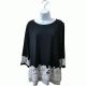 Charter Club Colorblocked Lace-Trim Top Mineral Ice Medium