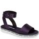 Charles David Collection Womens Shimmy Navy Satin Sandals 8M