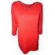 Cable Gauge Three-Quarter-Sleeve Grommet Sweater Scarlet Sage Medium