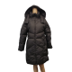 Cole Haan Womens Hooded Down Puffer Coat Down Zip Fort C394 Black Small  Affordable Designer Brands