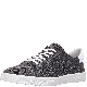 Calvin Klein Mens Heathered Knitted Sneaker Black Melange 8
