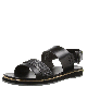 Calvin Klein Dex Leather Sandals Black