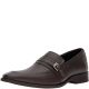 Calvin Klein Mens Reyes Tumbled Leather Loafers Brown 10.5 M from Affordable Designer Brands