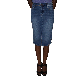 Calvin Klein Jeans Denim Pencil Skirt Bardot Blue