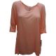 Calvin Klein Scoop-Neck Burnout Top Sherbert Small