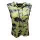 Calvin Klein Performance Tie-Dyed Cropped Sleeveless Hoodie Yellowy Medium