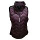 Calvin Klein Quilted Merlot Print Vest Red Medium