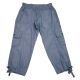 Calvin Klein Performance Poplin Capri Cargo Pants Chambray Blue Small