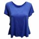 Calvin Klein Performance Flared-Hem Top Shirts Bright Blue XLarge