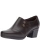Clarks Collection Women's Emslie Warren Leather Shooties Cocoa 8M Affordable Designer Brands