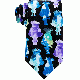 Trolls By Dreamworks Mens Trolls Panel Neck Tie Black blue