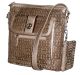 Giani Bernini Signature Khaki Bronze Crossbody Bag