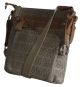 Giani Bernini Monogram Bone Tan Crossbody Handbag front Affordable Designer Brands 