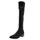 Dolce Vita Women's Steely Over the Knee Boots Microsuede Black 6.5 M Affordable Designer Brands