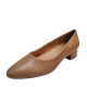 Easy Spirit Womens Shoes Caldise Leather Block Heel Pumps 6M Beige Medium Natural Affordable Designer Brands