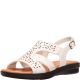 Easy Street Bolt Sandals White 8 M from Affordabledesignerbrands.com