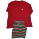 Family Pajamas Mens Holiday Mix-It Knit Pajama Set Red Green Stripe XLarge