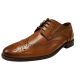 Florsheim Mens Marino Wingtip Cap-toe Oxfords Leather Saddle Tan 9.5 D Affordable Designer Brands