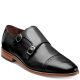 Florsheim Men's Marino Double Monk Strap Oxfords Black 9.5D Affordable Designer Brands