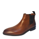 Florsheim Mens Beat Plain-Toe Gore Chelsea Boot Leather Cognac 7 D from Affordable Designer Brands