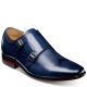 Florsheim Men's The Angelo Navy Leather Monk Oxfords 8.5 D from Affordable Designer Brands