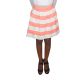 Freestyle Juniors Textured Floral-Print Stripe Medium Skirt