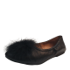 Gentle Souls by Kenneth Cole Women's Portia Pom Pom Flats Black 9M Affordable Designer Brands