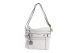 Giani Bernini Pebble Multi Zip Pocket White Handbag
