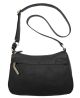 Giani Bernini 7198BN Napa Double Entry Black Hobo Handbag