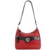 Giani Bernini 7939RK Glazed Leather Medium Red Hobo Handbag