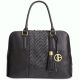 Giani Bernini Pebble Weave Leather Dome Satchel Black Affordable Designer Brands