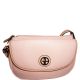 Giani Bernini Saffiano Top Zip Mini Saddle Bag Pastel Rose Affordable Designer Brands
