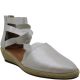 Gentle Souls by Kenneth Cole Womens Noa-Beth Nubuck Silver Wedge Sandals 7.5M from Affordable Designer Brands