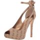 GUESS Holie Detail Dress Platform Pumps Fabric Natural Beige 9M Affordable Designer Brands