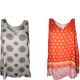 Hippie Rose Juniors Printed Split-Neck Top