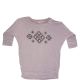 Hippie Rose Juniors Dolman-Sleeve Graphic Top Moonstone Light Grey Black