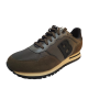 Hugo Boss Mens Shoes Parkout-L Leather Running Athletic Sneakers 8M Dark Green from Affordable Designer Brands