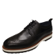 Ike Behar Mens Anthony Louis Lace-Up Brogue  Oxfords Black 10 M Affordable Designer Brands