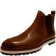 Ike Behar Men's Liam Chelsea Leather Boots Tan 10.5M Affordable Designer Brands